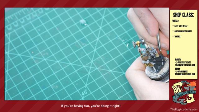 Shop Class: Painting DND adventuring Party Week3 смотреть онлайн