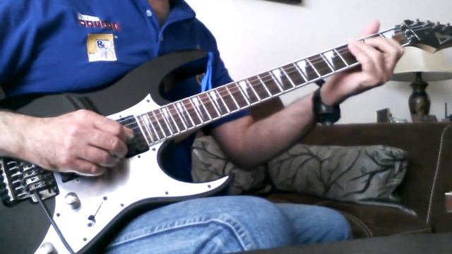Ibañez RG350 Made in Indonesia & Roland Cube 80XL guitar amp смотреть онлайн
