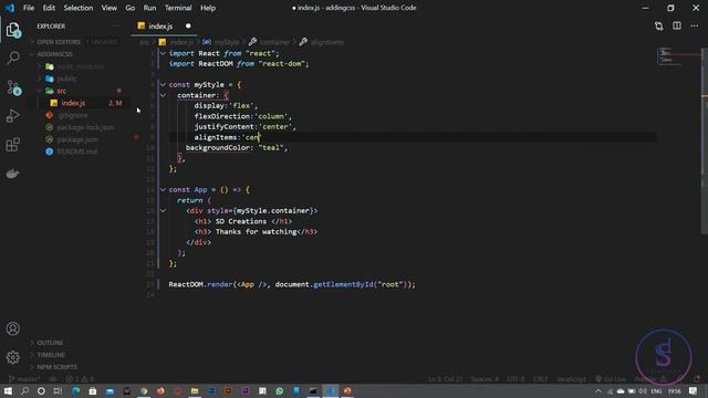 #5 - React JS - Adding CSS to your Layout смотреть онлайн
