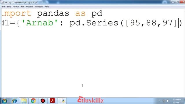 16 Creation of DataFrame from Dictionary of Series in Python Informatics Practices Class 12th смотреть онлайн