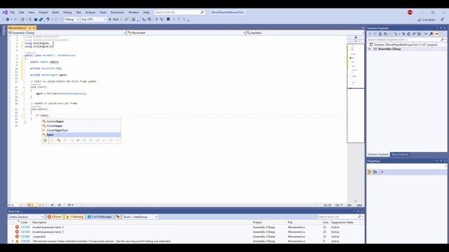 Player movement in Unity using mouse clicks смотреть онлайн