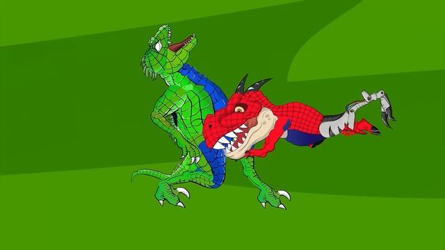 Spinosaurus X Carcharodontosaurus Animation: DINOSAURS Batman-Megalodon Extinct GODZILLA Compilatio