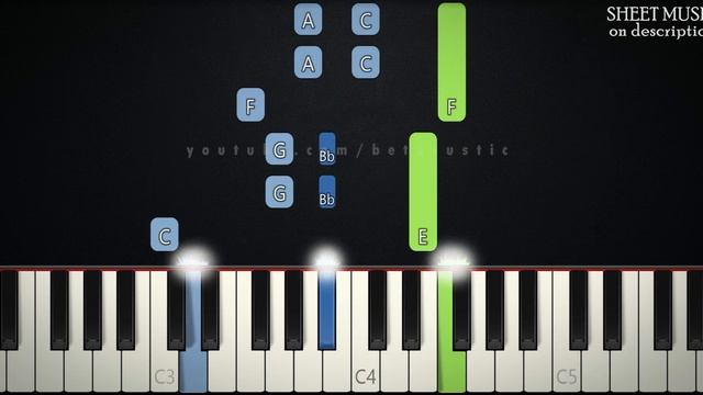 Once Upon A Dream - Sleeping Beauty | EASY PIANO TUTORIAL + SHEET MUSIC by Betacustic смотреть онлайн