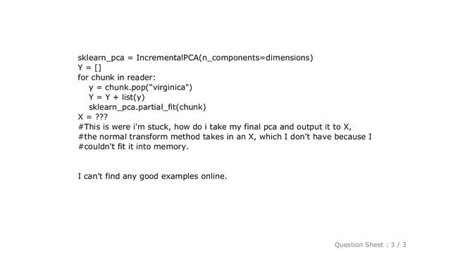 Pandas : Python PCA on Matrix too large to fit into memory смотреть онлайн