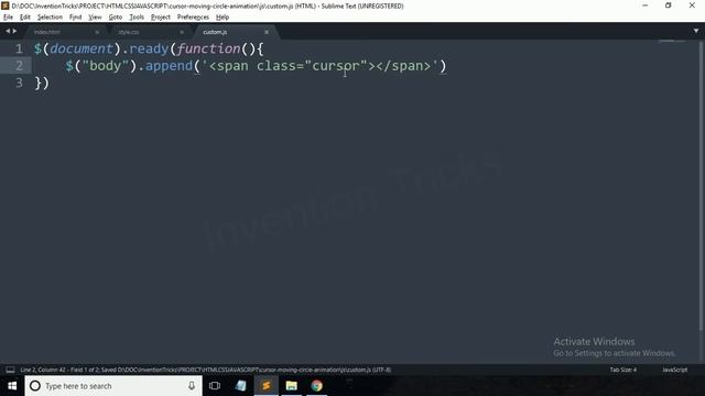 Animated Cursor Moving Animation Effect using CSS and JavaScript смотреть онлайн