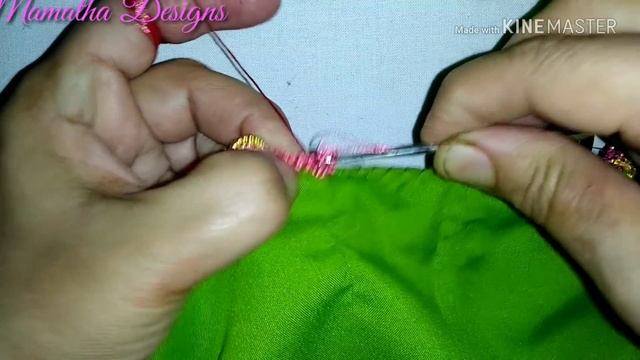How to make fan shaped slanting petals arch kuchchu | New saree kuchchu design | (Design - 45) смотреть онлайн