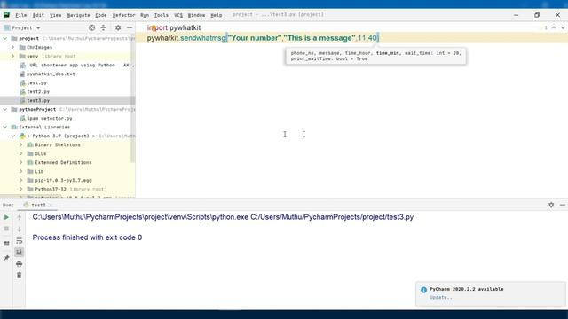 WhatsApp Message Automation in 2 Lines using Python | AK | смотреть онлайн