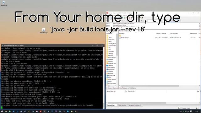 How to install Spigot 1.8, 1.9 or 1.10 server on Ubuntu - Install BuildTools On Ubuntu смотреть онлайн