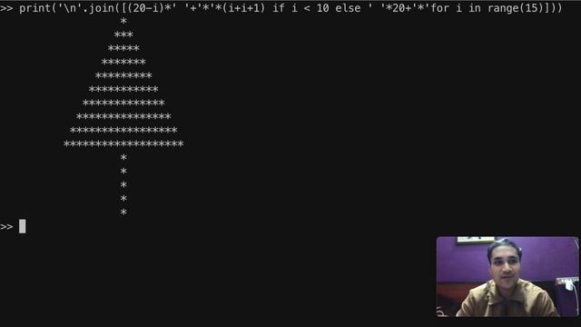 ? Christmas Tree using 1 line of Python | Merry Christmas ? смотреть онлайн