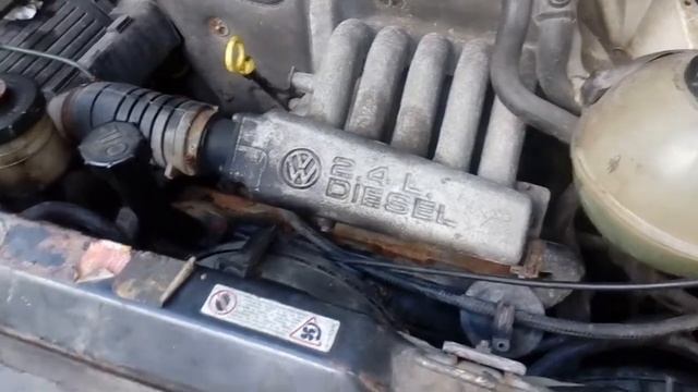 Vw t4 2.4d käynnissä