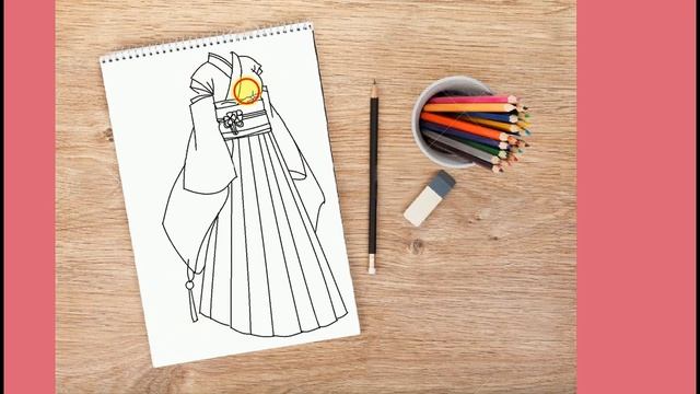 How To Draw Anime Kimono - MS Paint