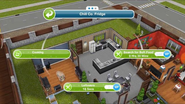 Search for soft food in a refrigerator - the Sims freeplay 😸 смотреть онлайн