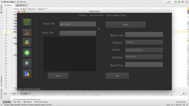 01 Build Library Management System | Python & PyQt5 intro смотреть онлайн