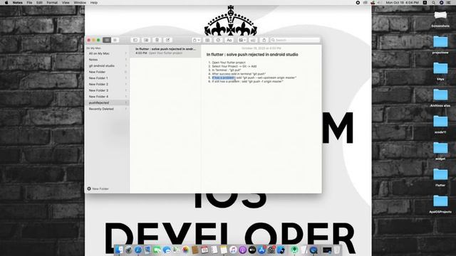 Flutter Dart : Solve "Git" push rejected in Android studio смотреть онлайн