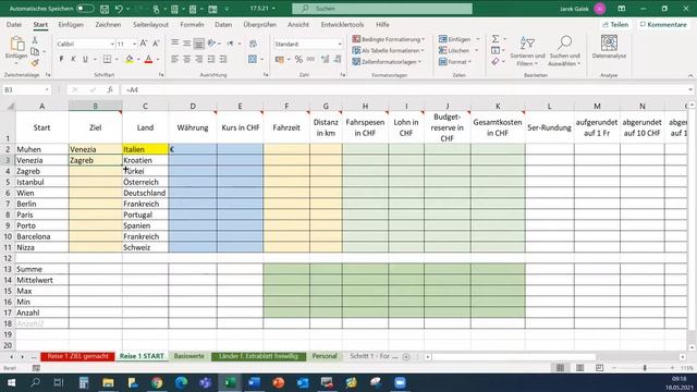 T 3 0 Excel Basis 1, Tagesziele смотреть онлайн