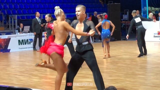 Anton Kireyeu - Elina Viadzenikava BLR | Jive | World Latin Championship 2019 | Moscow смотреть онлайн