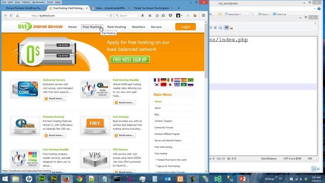 Tutorial WordPress 001 web host registration 1 смотреть онлайн