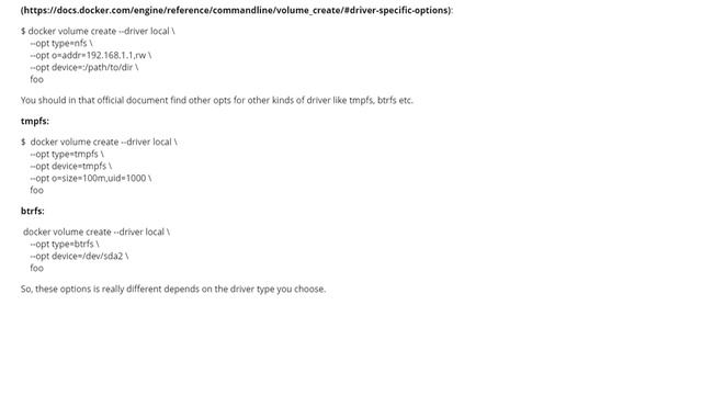 What Is The Meaning Of The Type/o/device Flags In Driver_opts In The Docker-comp... (2 Answers)