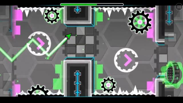 "Geometry dash" level 17 - Blast Processing (100%) смотреть онлайн
