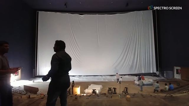 Largest cinema screen in India installation by Spectro screen смотреть онлайн