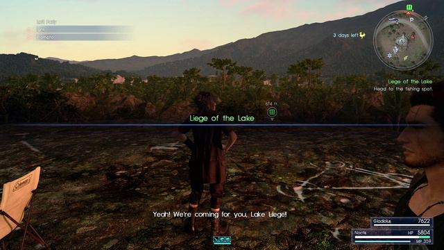 Gladiolus Camp Scenes (all options) | Final Fantasy XV смотреть онлайн