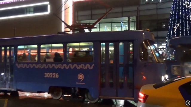 Moscow Tram Tatra-t3 And КТМ-19 / Московский трамвай Tatra-t3 и КТМ-19