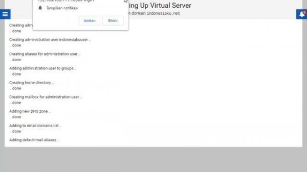 Virtualmin - Create Virtual Server