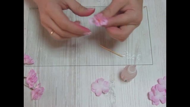 Мастер класс Сакура из фоамирана Часть 2 Цветы и сборка веточки DIY смотреть онлайн