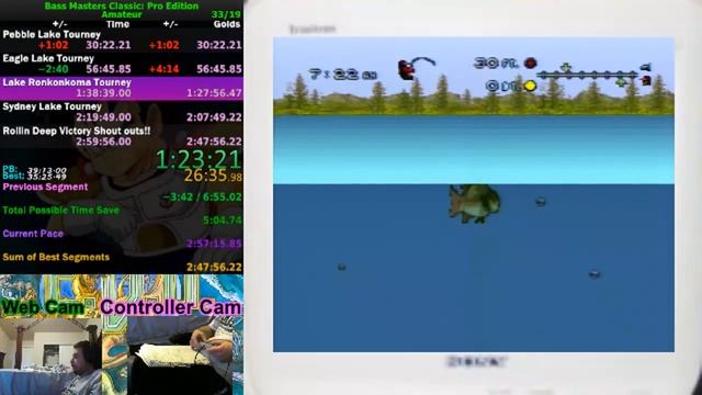 2:45:42 Bass Masters Classic: Pro Edition All 1st Place Trophies (SNES)