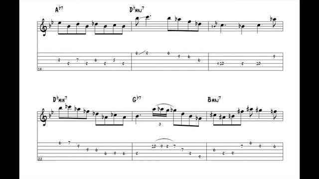 "One Note Samba" - Barney Kessel (Jazz Guitar Transcription) смотреть онлайн