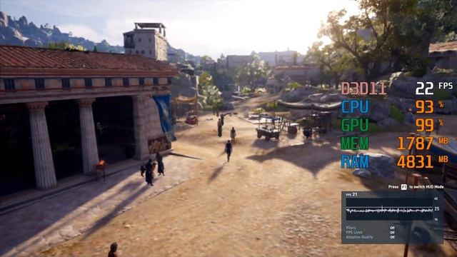 Radeon Vega 3 Graphics -- AMD Athlon 200GE -- Assassin's Creed AC Odyssey Benchmark смотреть онлайн