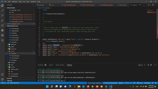 REST API Register, Login Dengan JSON Web Token [JWT] Laravel dan POSTMAN смотреть онлайн