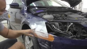 SKODA OCTAVIA как подготовить крыло к покраске?