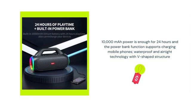 MIFA WildBox Outdoor Bluetooth Speaker,60W Outdoor Speaker with Dynamic LED Light,IP67 Waterproof смотреть онлайн