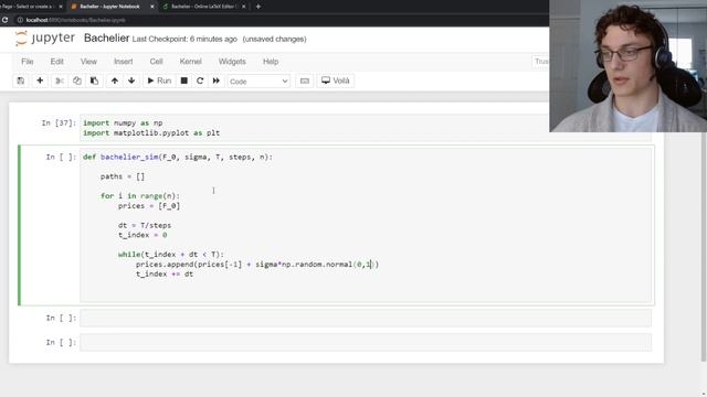 Python Bachelier Model Simulation in 3 Minutes смотреть онлайн