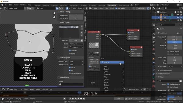 BLUR EDGES in COMPOSITING in BLENDER смотреть онлайн