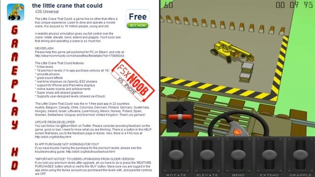 The little crane that could Gameplay HD iOS iPhone смотреть онлайн
