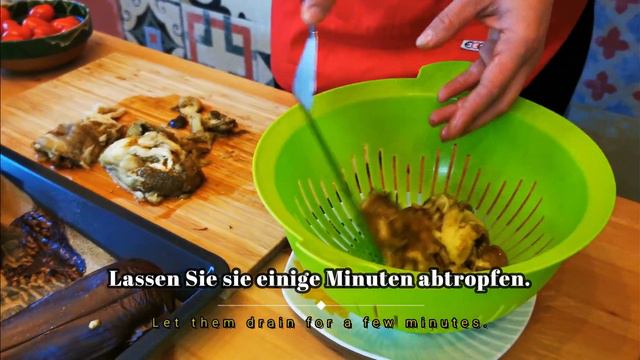 Veganes Rezept - Hausgemachtes Brot Mit Auberginensalat Und Cherry Tomaten | Fasten Rezept