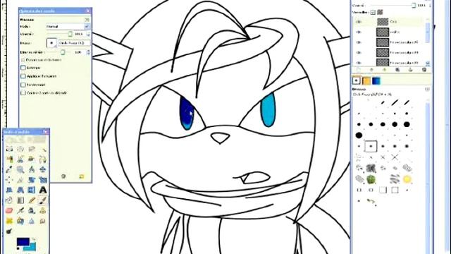 Knuckles To Dan RECOLORING *on gimp 2.6 NOT PHOTOSHOP!* смотреть онлайн