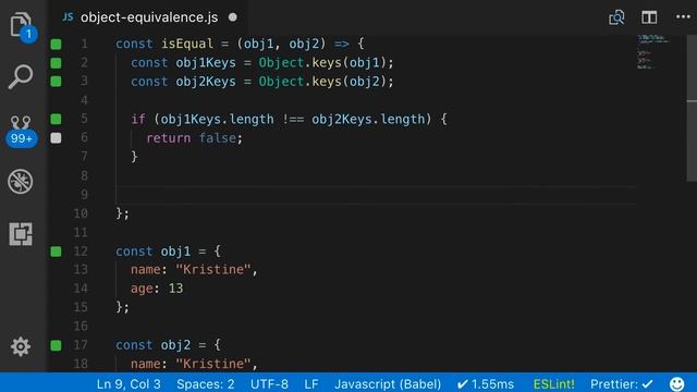 JS Tutorial: Find if Two Object Values are Equal to Each Other смотреть онлайн