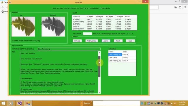 C# GLCM and KNN Identification of leaf species of traditional medicinal plants смотреть онлайн