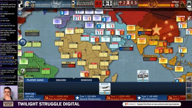 Twilight Struggle Digital - Playthrough Part 1 смотреть онлайн