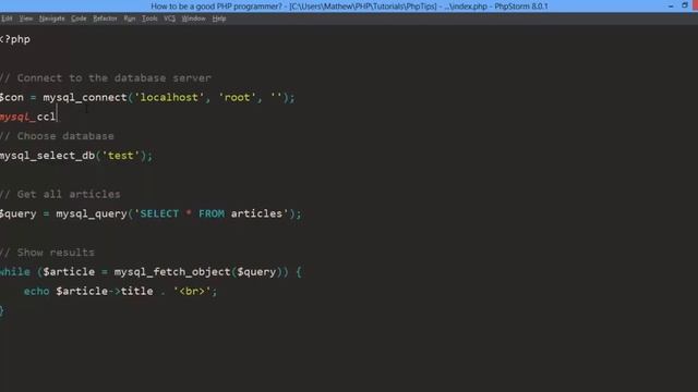 MySQLi and PDO смотреть онлайн