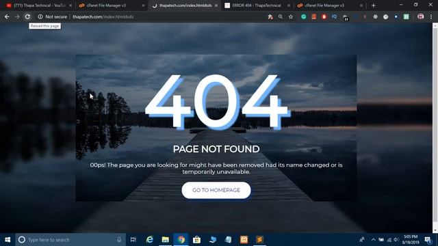 How to Add 404 Error Page on Website using Cpanel Hindi смотреть онлайн
