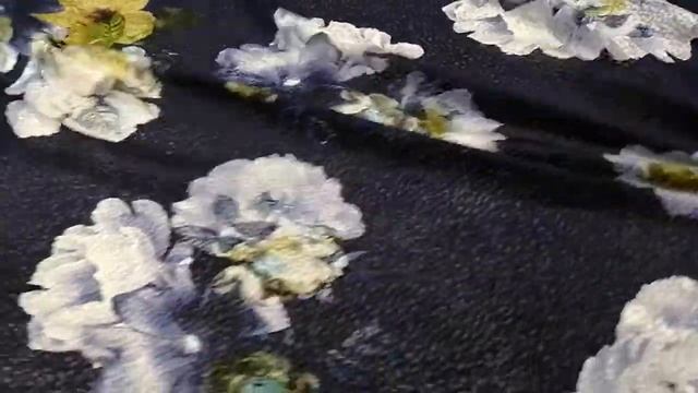 Панбархат Италия шелковый цветы Бархат Деворе смотреть онлайн