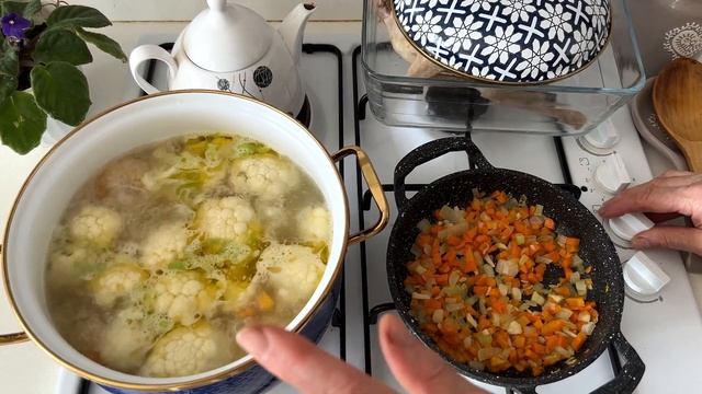 Куриный суп-пюре из цветной капусты смотреть онлайн