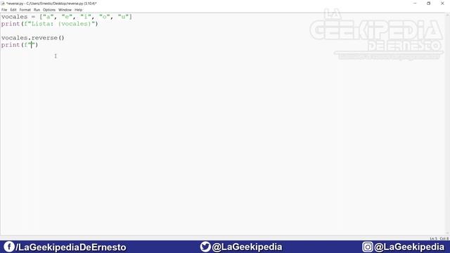 Curso Python 3 desde cero #53 | Invertir una lista - Método reverse() смотреть онлайн