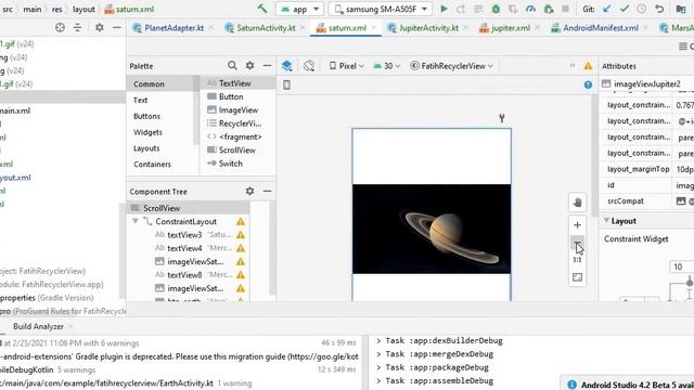 Android Kotlin - RecyclerView Planets Apps смотреть онлайн