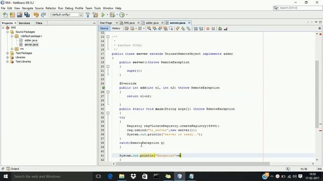 How to create java RMI using Netbeans смотреть онлайн