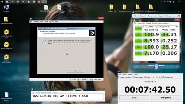Speed Test #1   Instalacja XP Z USB Na VB